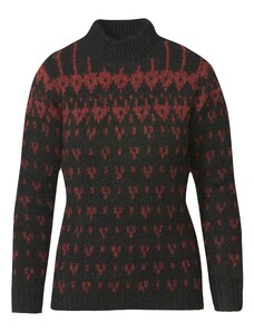 KOROSHI Пуловер червено / черно