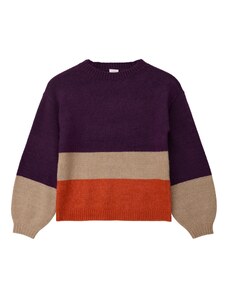 s.Oliver Пуловер цвят "пясък" / оранжево / пурпурно