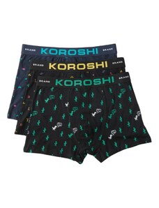 KOROSHI Боксерки морскосиньо / жълто / зелено / черно