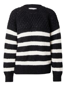 ONLY Пуловер 'Billie' черно / бяло