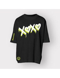 NAZAZU Овърсайз мъжка тениска от органичен памук в цвят по избор XoXo - NZZ 4191