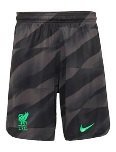 NIKE Спортен панталон антрацитно черно / сиво-кафяво / неоново зелено