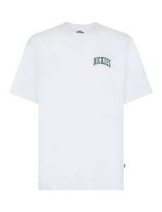 DICKIES Тениска 'AITKIN' зелено / бяло