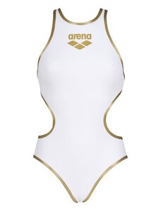 ARENA Спортен бански 'ONE BIGLOGO' бронз / бяло
