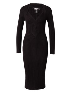 DKNY Плетена рокля черно