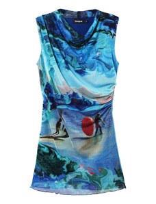 Desigual Лятна рокля 'M. Christian Lacroix' кобалтово синьо / небесносиньо / смарагдово зелено / червено