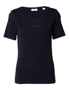 ESPRIT Тениска черно / сребърно