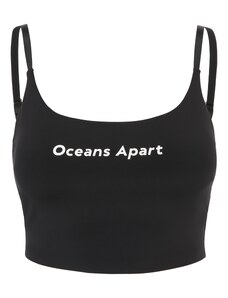 OCEANSAPART Спортен топ 'Beauty' черно / бяло