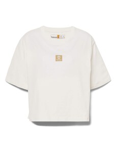 TIMBERLAND Тениска светлооранжево / бяло