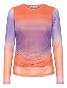 ICHI Тениска 'ISTA' тъмнолилаво / оранжево
