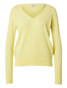 ESPRIT Пуловер пастелно жълто