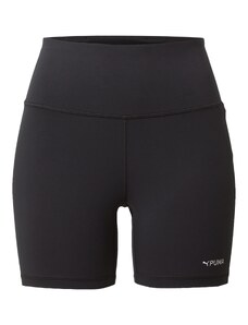 PUMA Спортен панталон 'FIT HW 5' черно / бяло