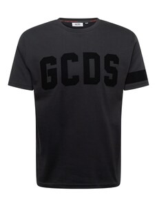 GCDS Тениска черно / черен меланж
