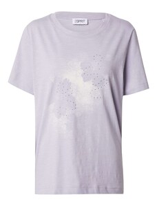 ESPRIT Тениска лавандула / бяло