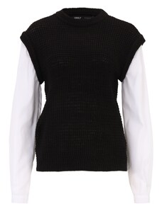 Only Tall Пуловер 'VIANI' черно / бяло