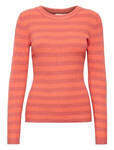 ICHI Пуловер 'MAFA' оранжево / светлочервено