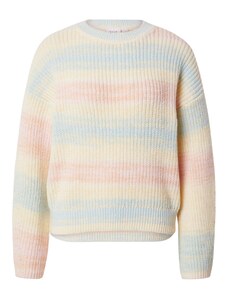 VILA Пуловер 'SMAGDA' бежово / пастелно синьо / пастелно розово