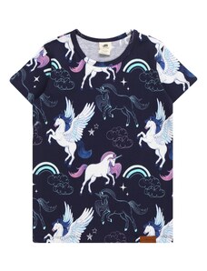 Walkiddy Тениска 'Unicorns & Pegasuses' нейви синьо / тъмносиньо / светлорозово / бяло