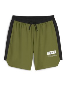 PUMA Спортен панталон 'Fuse 7' маслина / черно / бяло