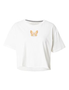 Volcom Тениска 'Sun Keep Trim' оранжево / тъмно коралово / светлооранжево / бяло