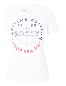 Soccx Тениска нейви синьо / червено / бяло