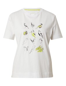 GERRY WEBER Тениска лимоненожълто / черно / бяло