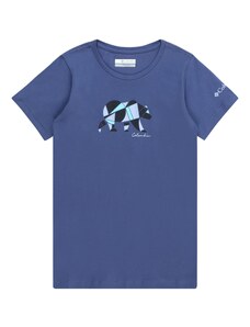 COLUMBIA Функционална тениска 'Mission Lake' морскосиньо / аквамарин / гълъбово синьо / черно
