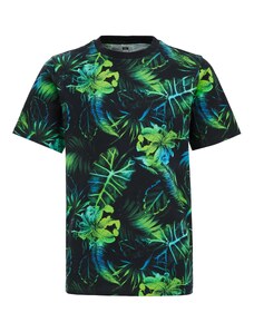 WE Fashion Тениска аквамарин / зелено / тревнозелено / тъмнозелено