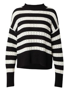 Guido Maria Kretschmer Women Пуловер 'Flores' черно / бяло