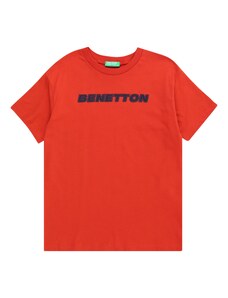 UNITED COLORS OF BENETTON Тениска нейви синьо / алено