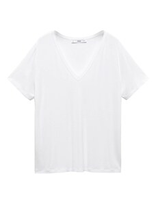 MANGO Тениска 'VISPI' бяло