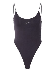 Nike Sportswear Блуза боди черно / бяло