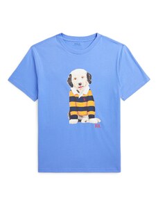 Polo Ralph Lauren Тениска 'DOGTEEM1' синьо / жълто / черно / бяло