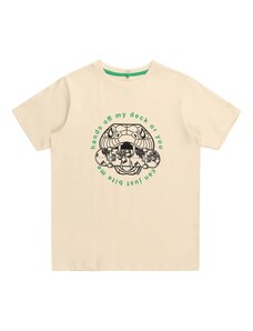 The New Тениска 'Jino' зелено / черно / бял памук