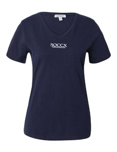 Soccx Тениска морскосиньо / бяло
