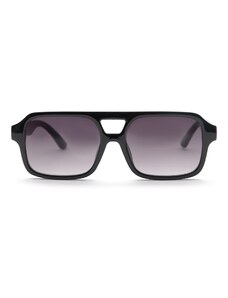 Pull&Bear Слънчеви очила тъмнолилаво / черно