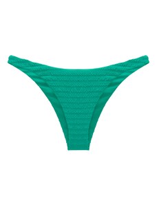 Pull&Bear Долнище на бански тип бикини смарагдово зелено