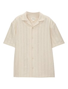 Pull&Bear Риза естествено бяло