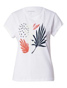 ICEPEAK Функционална тениска 'MORRILL' кремаво / морскосиньо / тъмно коралово / бяло