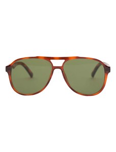 Pull&Bear Слънчеви очила коняк / зелен меланж