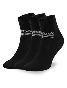 Комплект 3 чифта дълги чорапи мъжки Reebok R0429-SS24 (3-pack) Черен