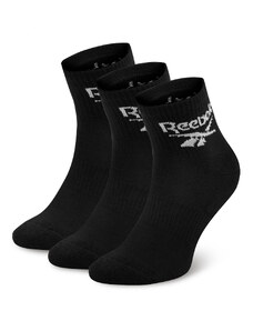 Комплект 3 чифта дълги чорапи мъжки Reebok R0427-SS24 (3-pack) Черен