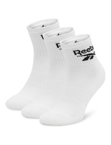 Комплект 3 чифта дълги чорапи мъжки Reebok R0427-SS24 (3-pack) Бял