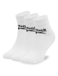 Комплект 3 чифта дълги чорапи мъжки Reebok R0429-SS24 (3-pack) Бял