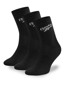 Комплект 3 чифта дълги чорапи мъжки Reebok R0452-SS24 (3-pack) Черен