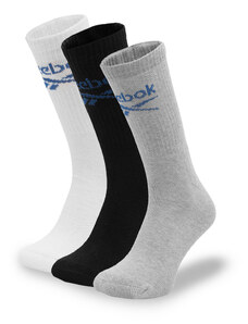 Комплект 3 чифта дълги чорапи мъжки Reebok R0258-SS24 (3-pack) Цветен