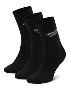 Комплект 3 чифта дълги чорапи мъжки Reebok R0367-SS24 (3-pack) Черен