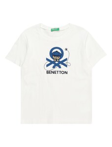 UNITED COLORS OF BENETTON Тениска тъмносиньо / черно / бяло