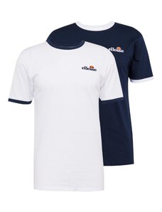 ELLESSE Тениска 'Meduno' тъмносиньо / оранжево / червено / бяло
