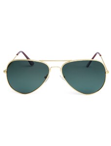 Paul Riley Поляризирани авиаторски слънчеви очила в златисто и тъмнозелено